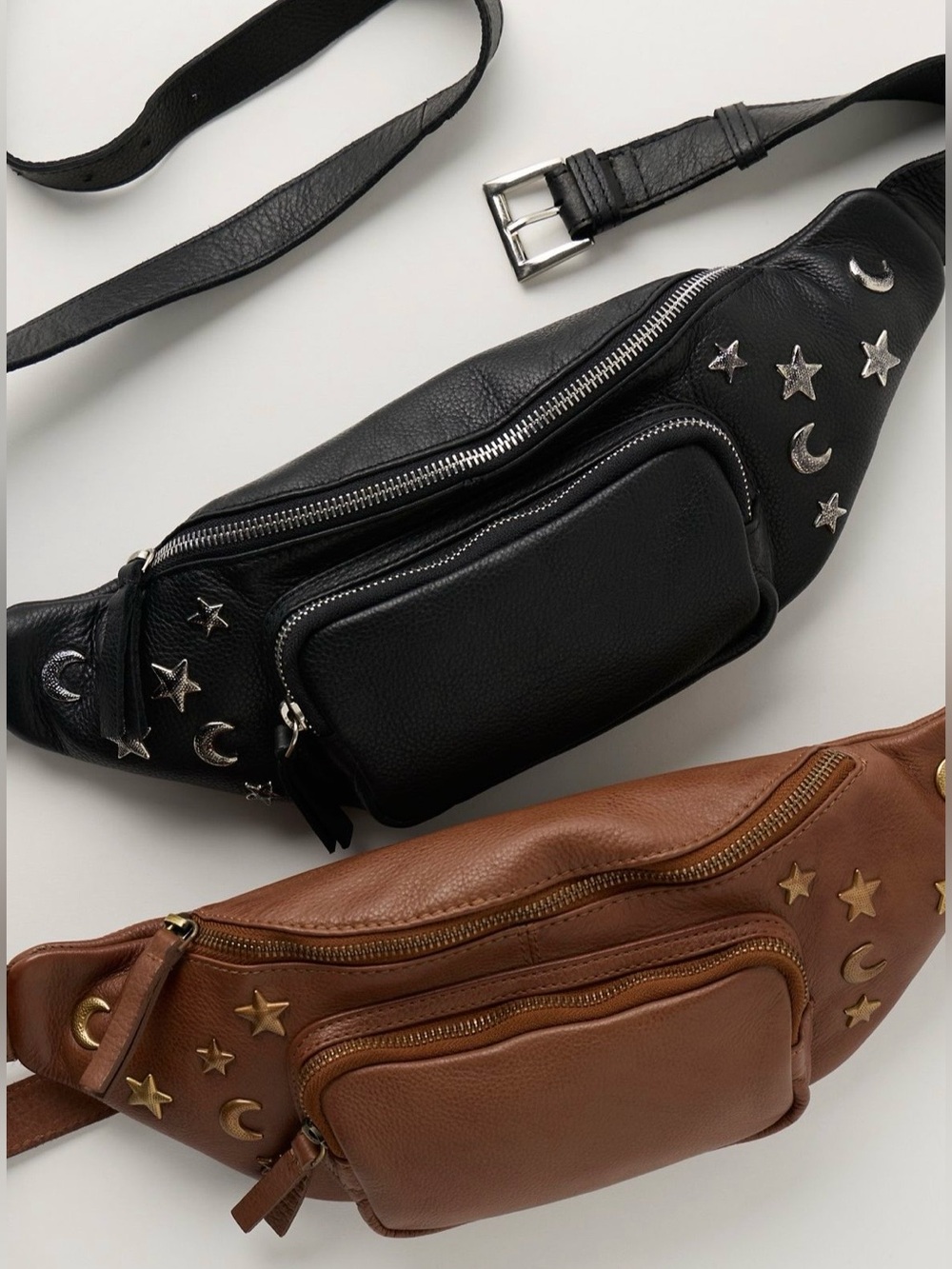 NWT Free People Sonar Sun & Moon Studded Sling Bag